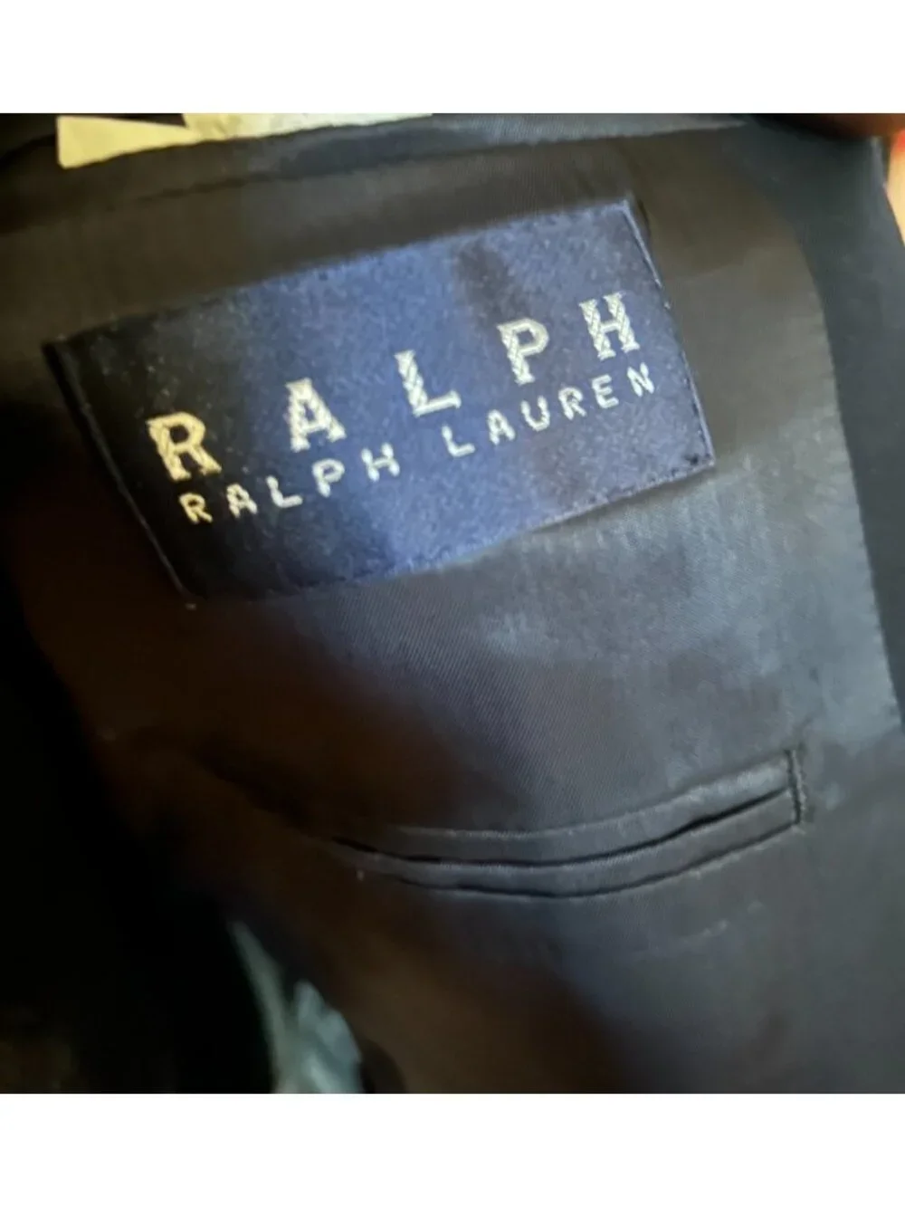 Ralph Lauren Mens 36S Navy 100% Wool Blazer Gold Crest Buttons